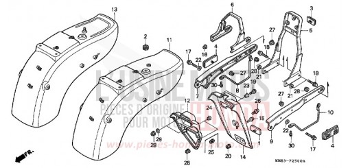 REAR FENDER VT1100CJ de 1988